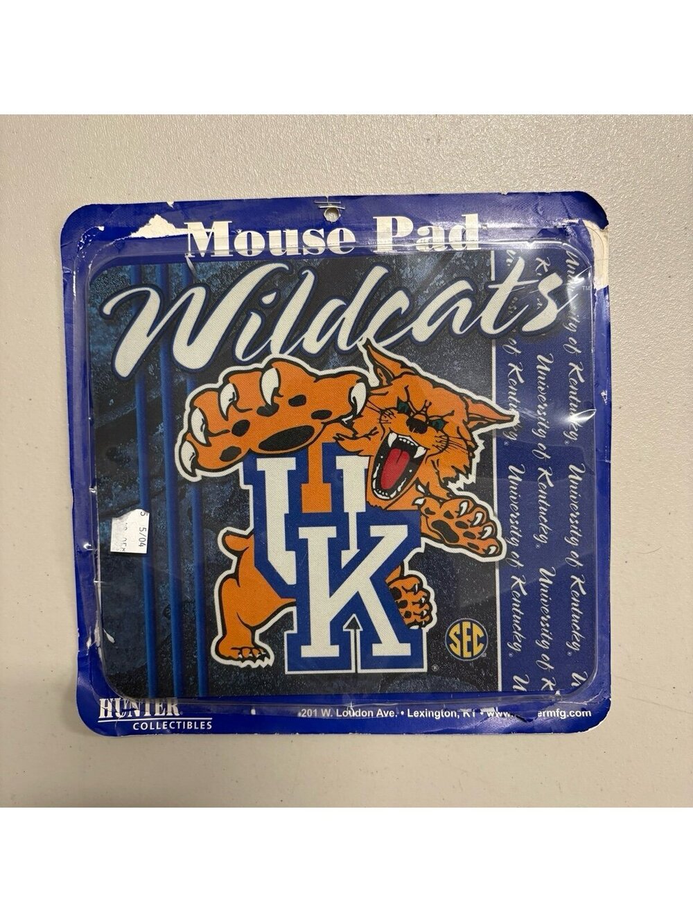 Vintage Kentucky Wildcats Mouse Pad Hunter Collectibles New SEC NCAA